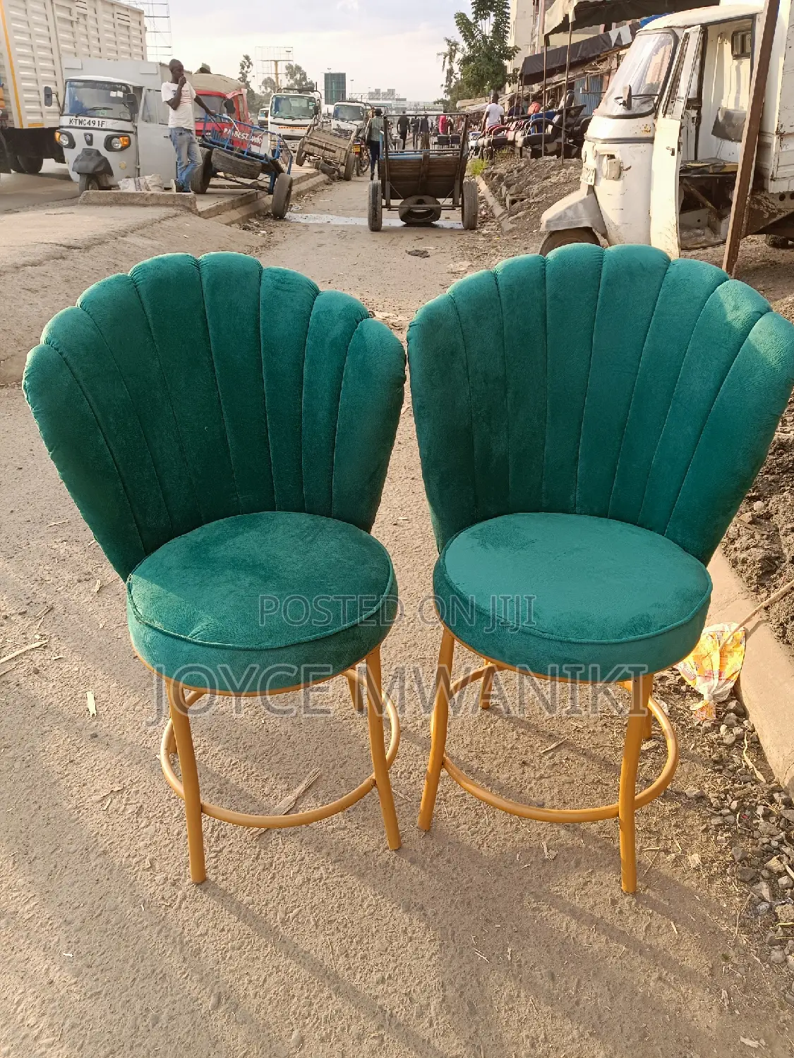 Manicure Flower Seats, Green 