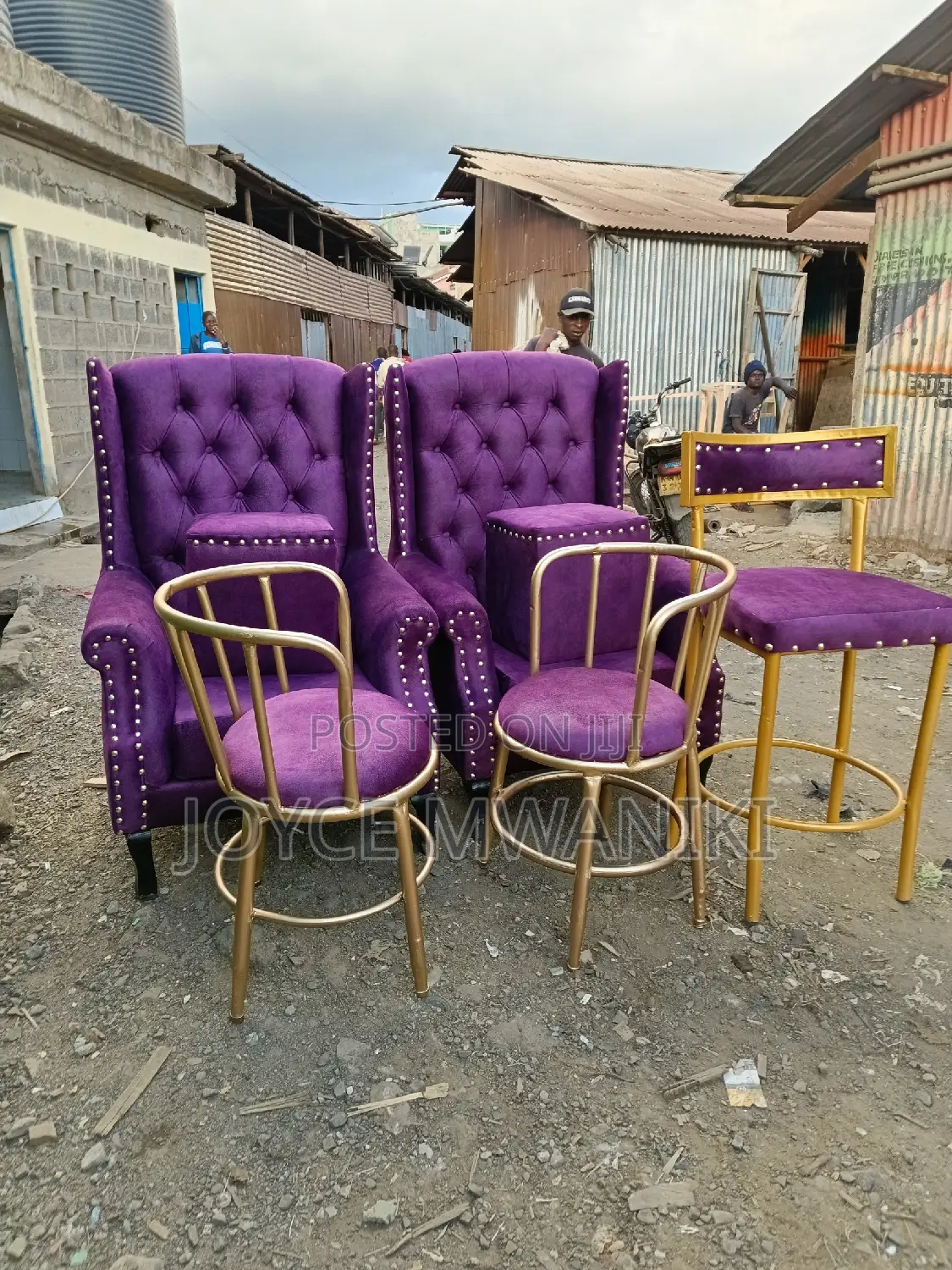Pedicure Seats, Manicure Seats and a Counter Chair 