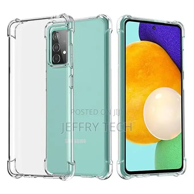 Samsung Galaxy A52 – Transparent Cover With Anti-Shock Corne