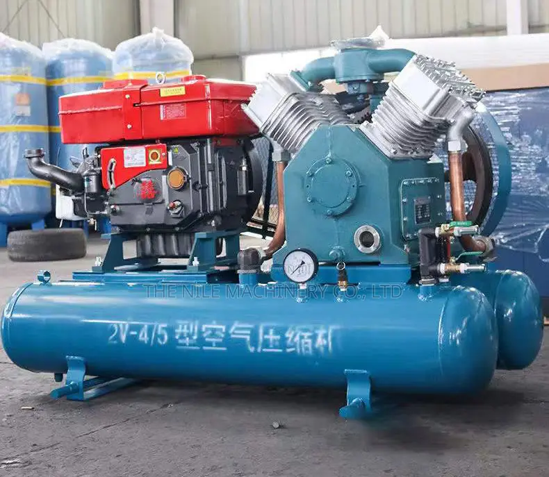 W4/5 Diesel or Motor Drive Air Compressor for Jack Hammer