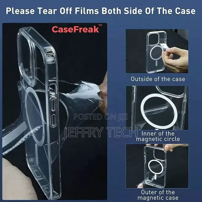 Tech Magnetic Clear Case Designed Samsung Galaxy S23 Plus