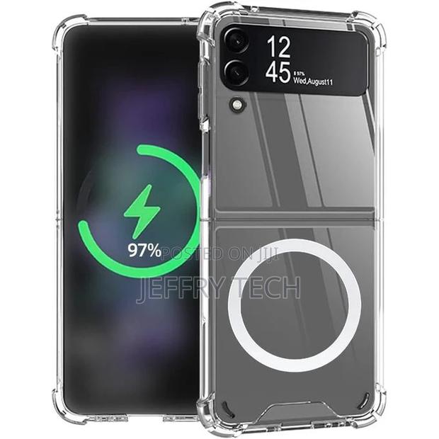N Tech Magnetic Clear Case Designed Samsung Galaxy Z Flip 3 - main view