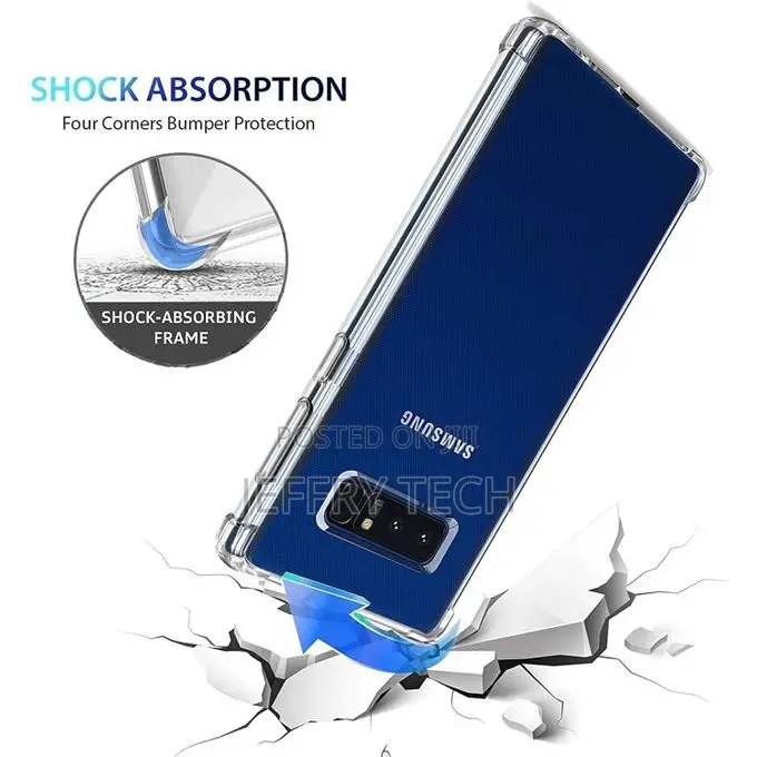 Samsung Galaxy Note 8 – Transparent Cover With Anti-Shock Co