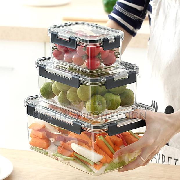 3pcs Acrylic Food Storage Containers - thumbnail 3