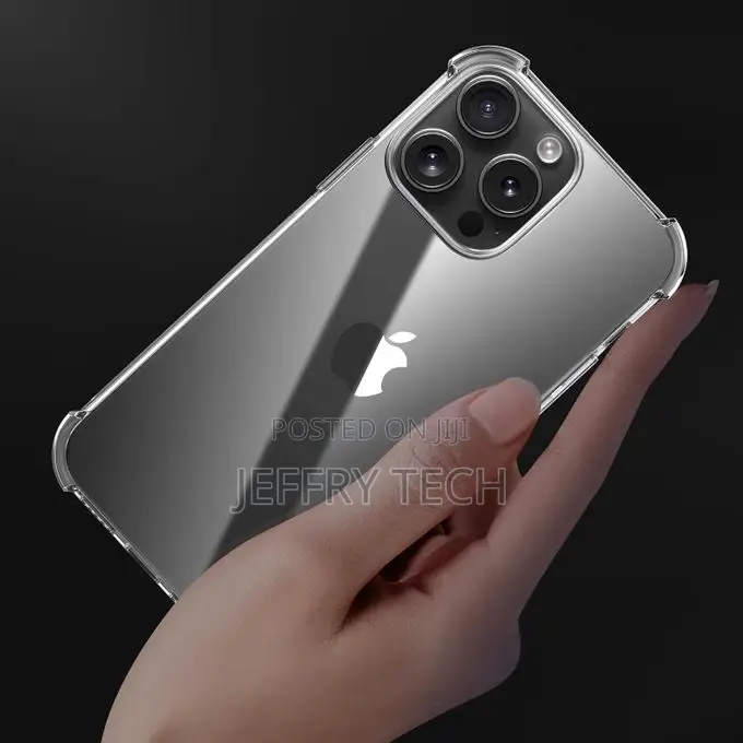 iPhone 15 Pro – Transparent Anti-Shock Corners Made of Heat-