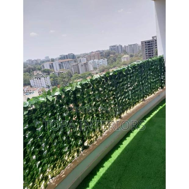 Artificial Balcony Fence Artificial Balcony Green Fence - main view