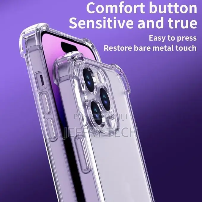 iPhone 15 Pro – Transparent Cover With Anti-Shock Corners Ma