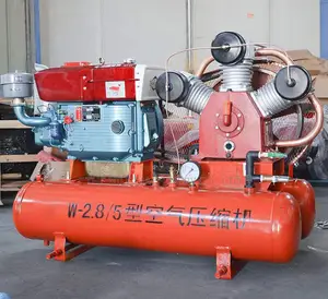 Air Compressor 2.85/5 With Diesel Engine 22HP or 15kw Motor