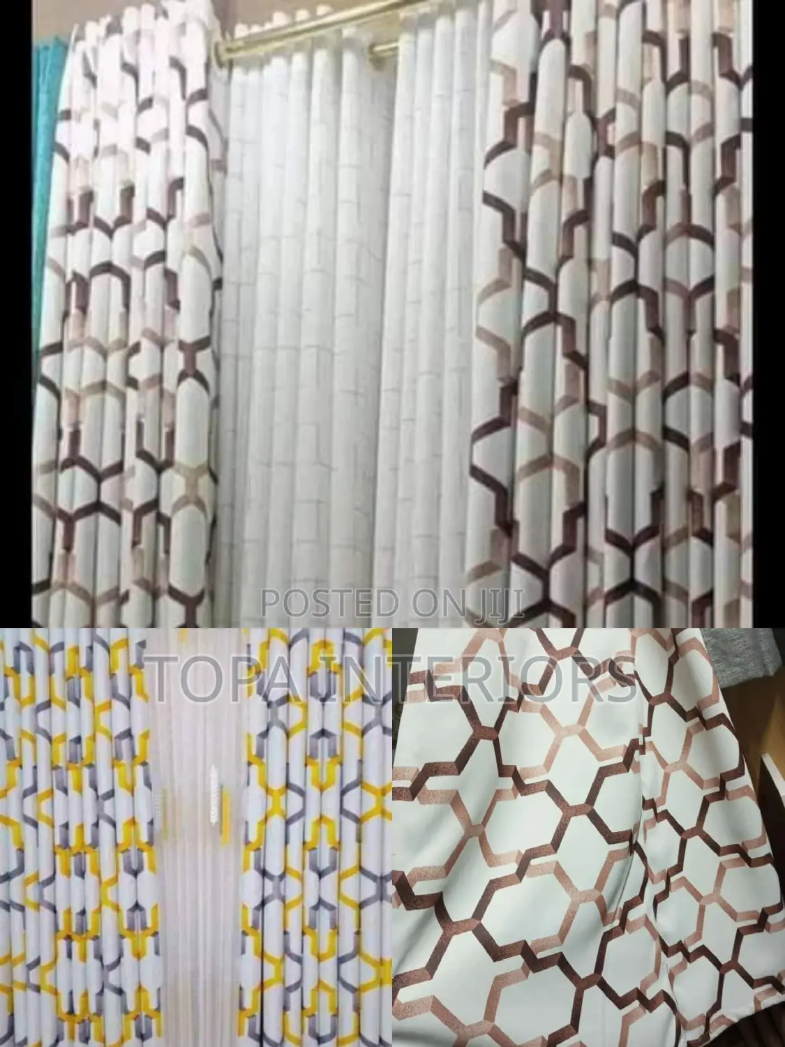 Window Covering Curtains With Prints
