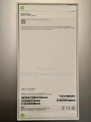 New Apple iPhone 15 Pro Max 256 GB Black