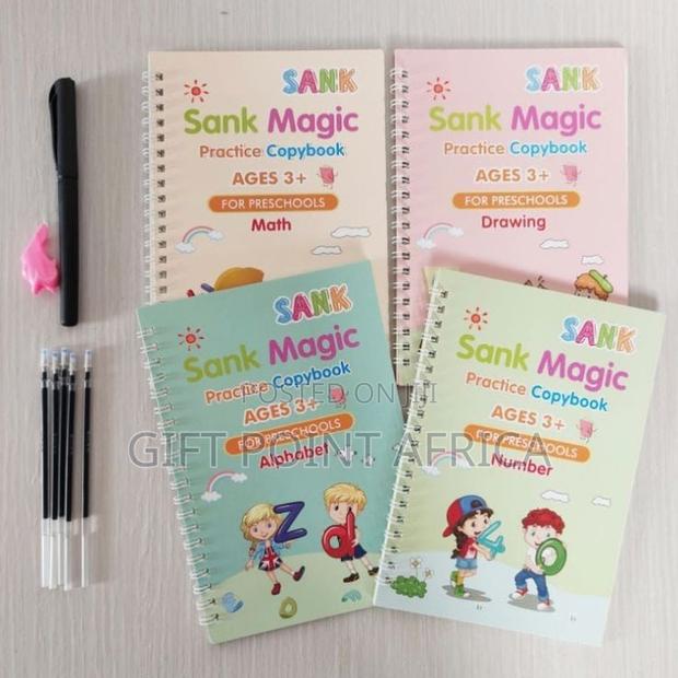 4 Pieces Sank Magic Practice Copybooks for Kids - main view