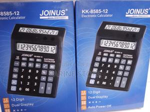 Electronic Calculator Kk-8585-12, Has Dual Display - thumbnail 2