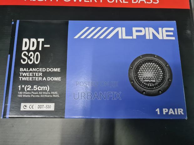 Alpine 180 Watts Powerful Balanced Dome Tweeters - A Pair