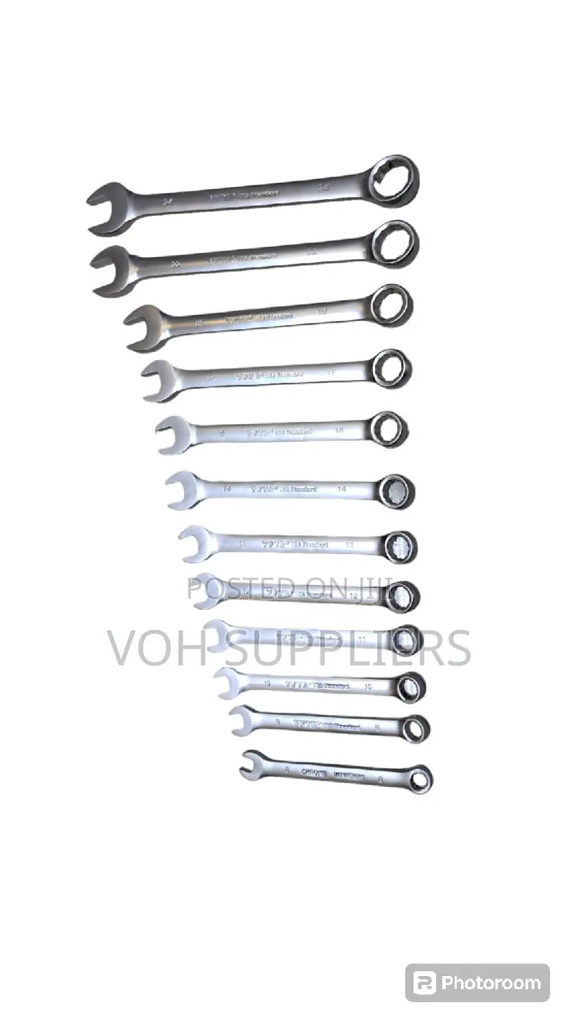 Combine Open and Ring Spanner Set 8-24mm