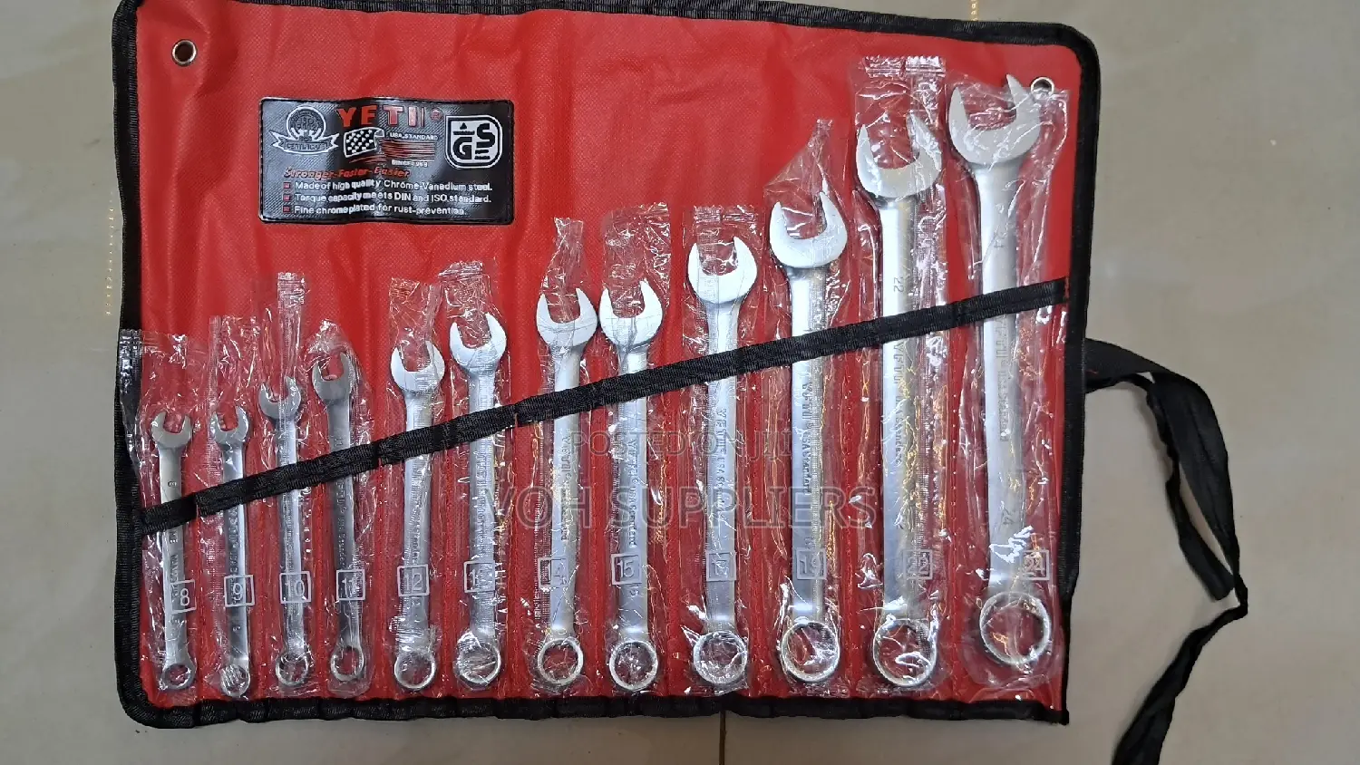 Combine Open and Ring Spanner Set 8-24mm
