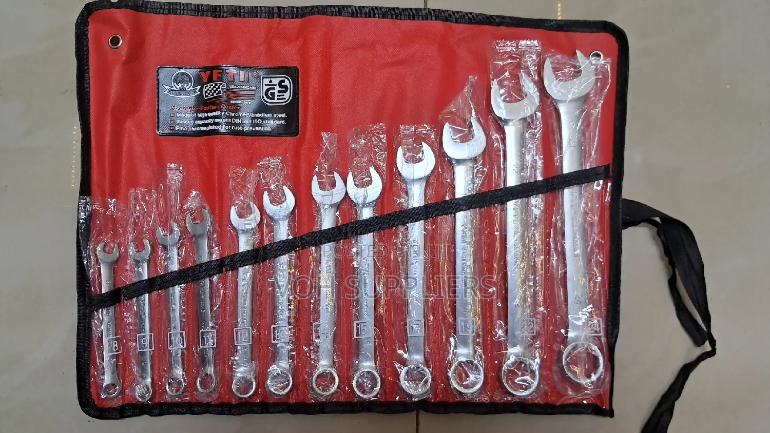 Combine Open and Ring Spanner Set 8-24mm