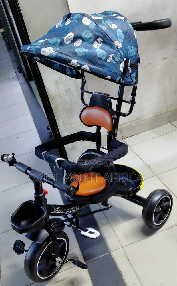 Kids Push Handle Tricycle With Canopy(Shade)