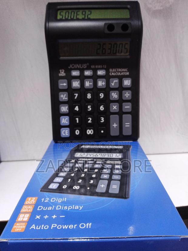 Electronic Calculator 12digits Digit Display Uses AAA Batt - main view