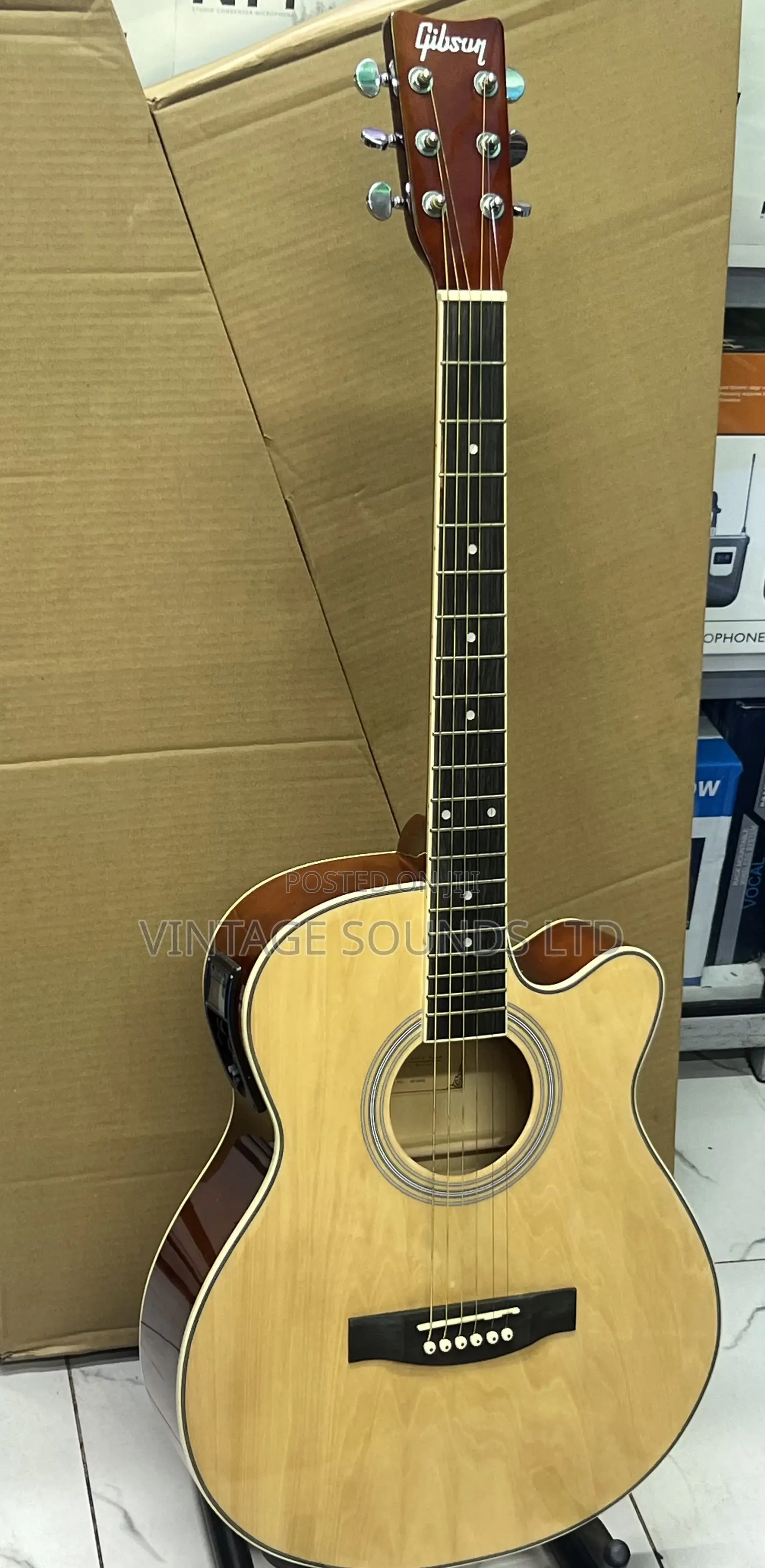 Natural Gibson Semi Acoustic Guitar 41 Inches