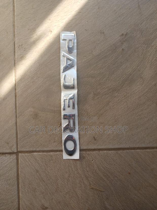 PAJERO Replacement Lettering Badgr - main view