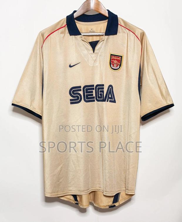 Nike Authentic Original 2001/02 Arsenal Gold Away Jersey Kit