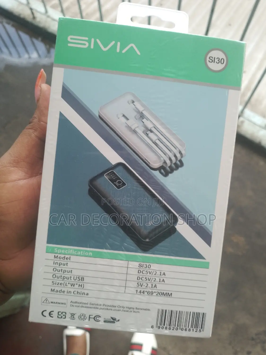 New High Performance 20000mah Phone Powerbank With 4 Cables