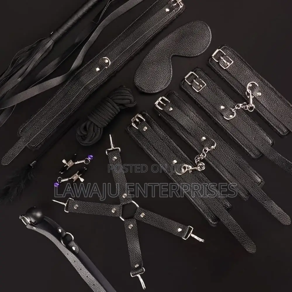 12pcs Black BDSM Set