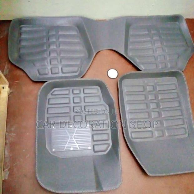 3pc Grey Leather Mats