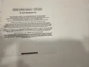 New Apple MacBook Pro 2023 M3 Pro 14-Inch 18GB Apple M3 Pro SSD 512GB