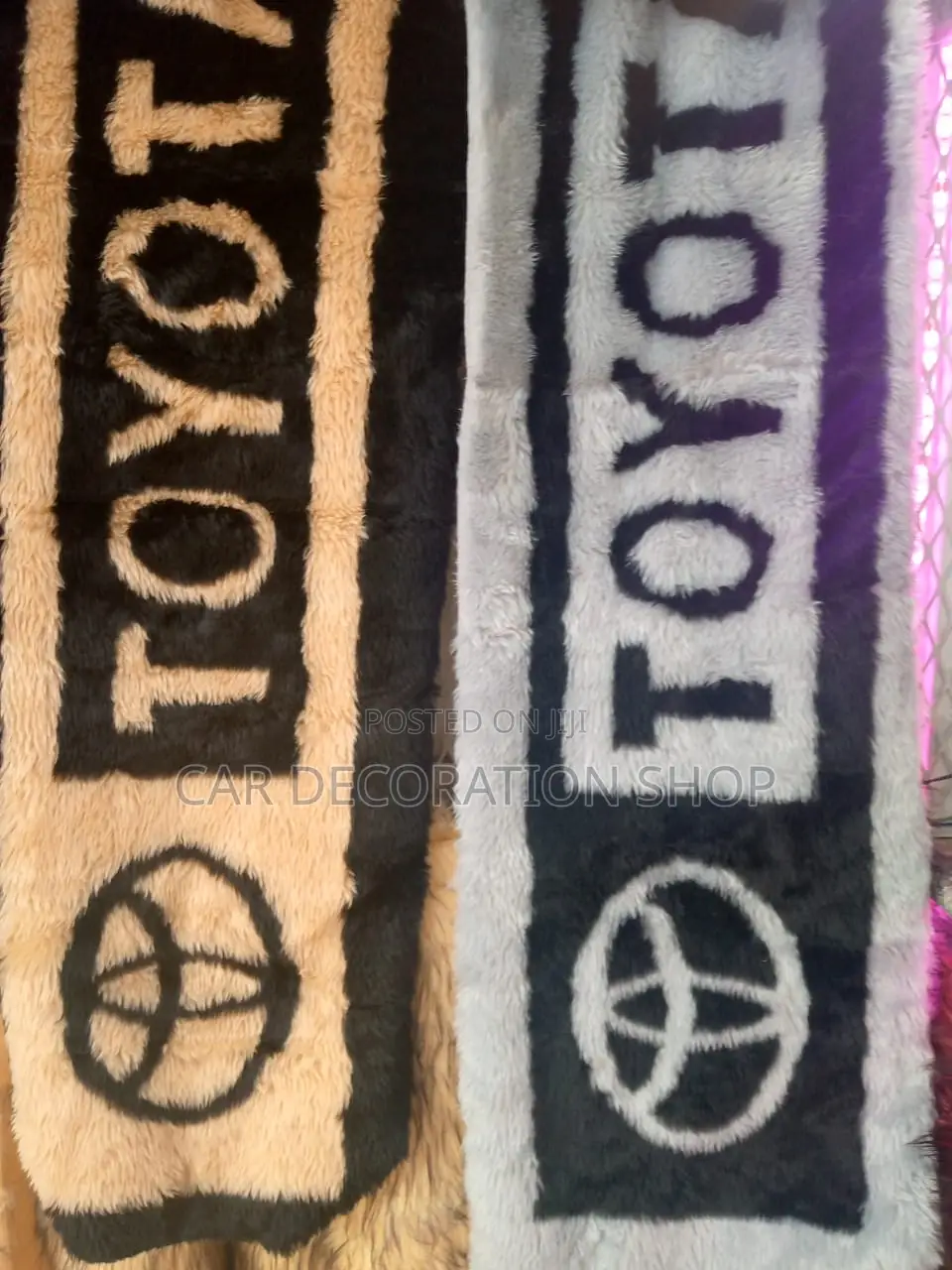 Toyota Dashboard Cover With Logo in Grey and Baije