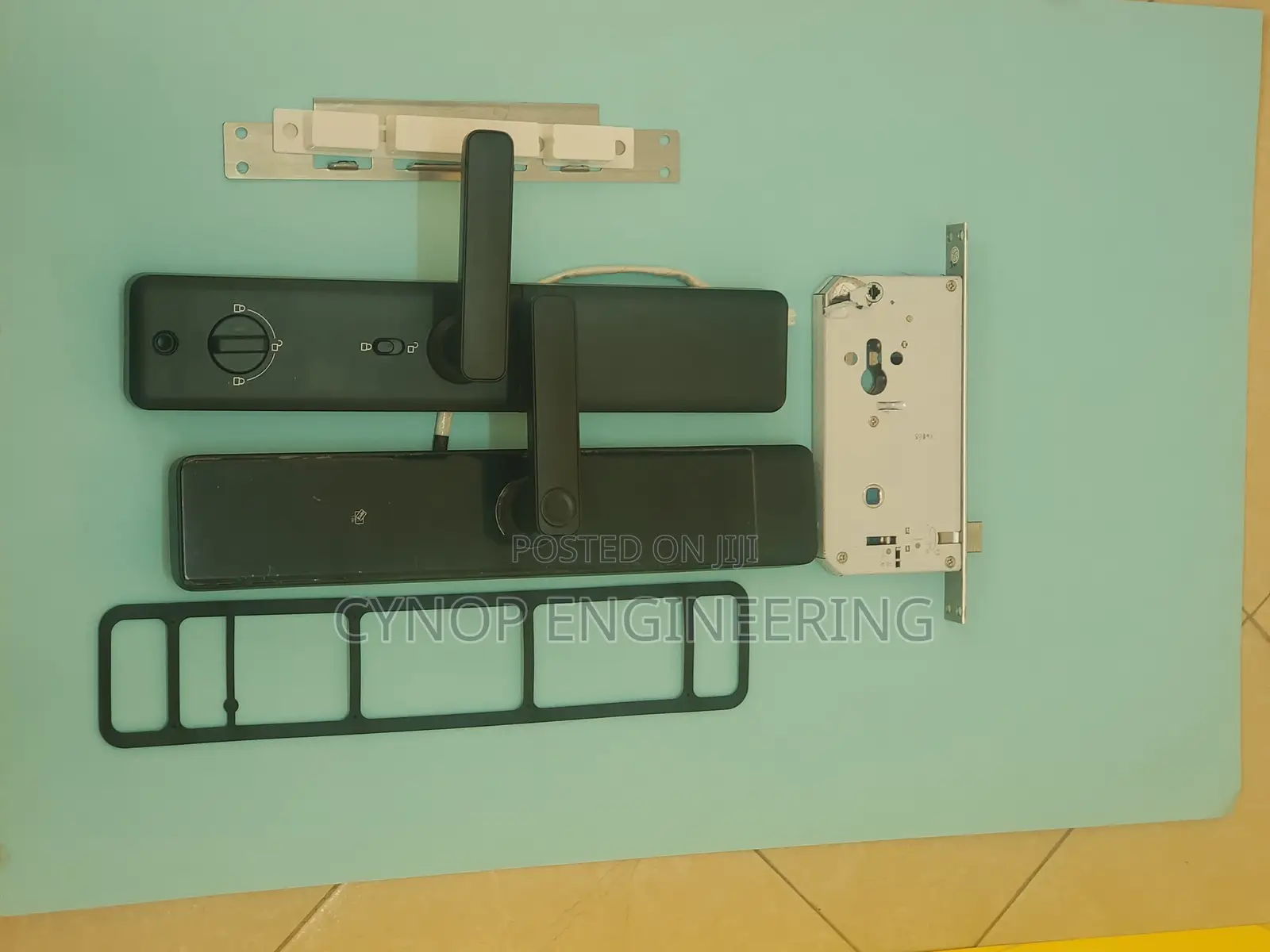 Wooden Door Access Revolution Biometric Passcode Lock