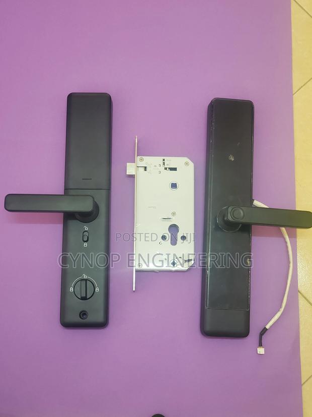 Next-Level Wooden Door Security Smart Biometric Passcode Loc