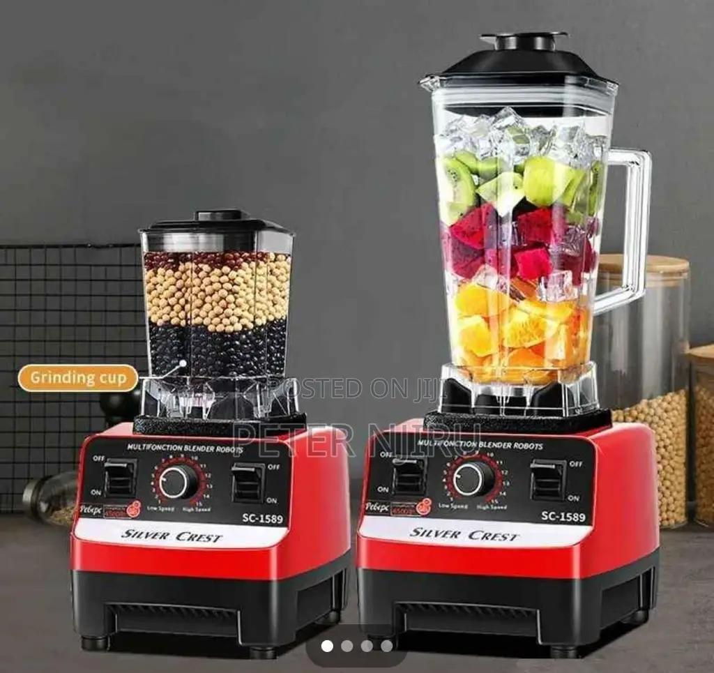 2in 1 Silver Crest Commercial Blender.