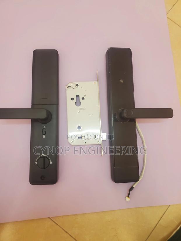 Wooden Door Access Evolution With Biometric Locks - main view