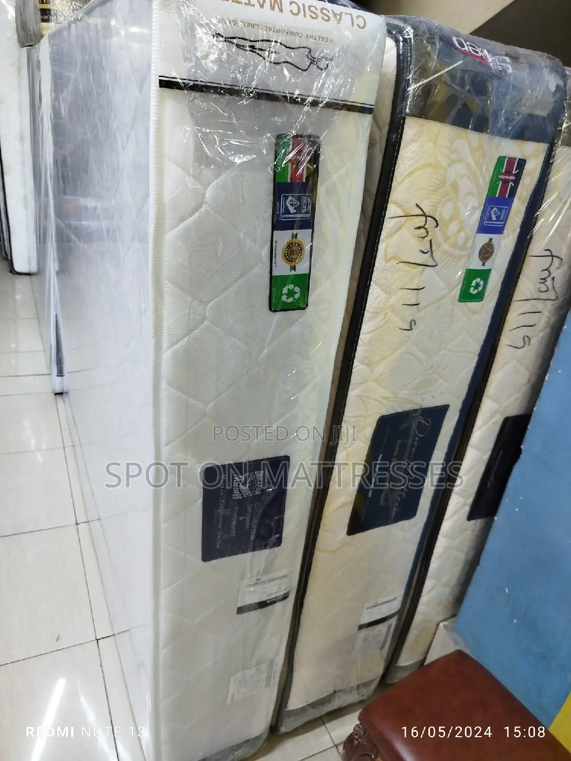 5by6 10inch Orthopedic Spring Mattresses + Free Delivery.