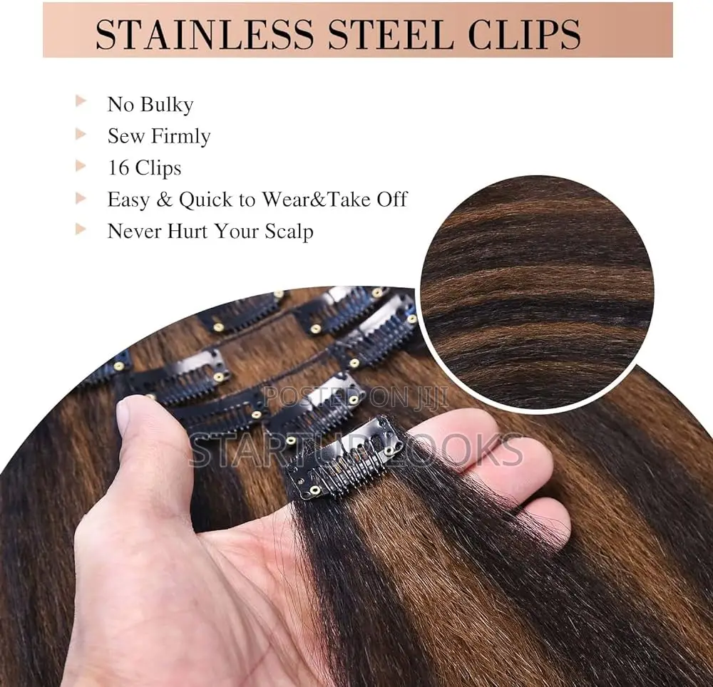 Hair Extensions Clip Ins, Wig and on Natural Hair