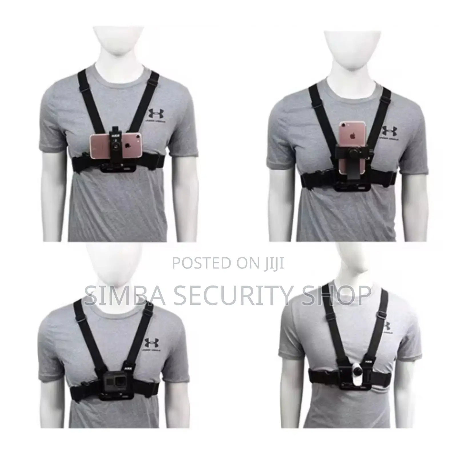 Chest Mount Harness Strap Phone Action Camera POV Vlogging 5