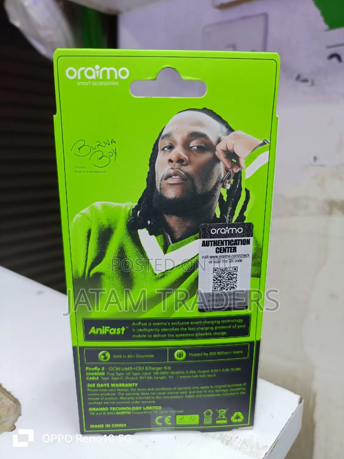 Type C Fast Charger, Oraimo
