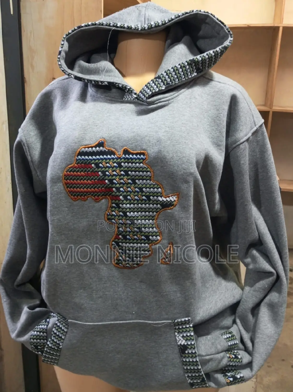 Grey African Hoodie Unisex