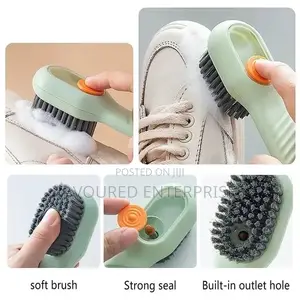 Shoe Brushes With Soap Dispenser