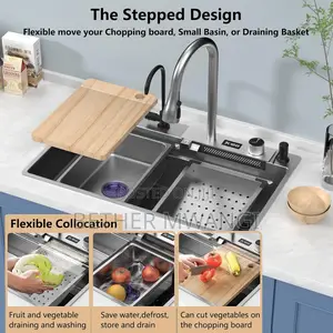 Multifunctional Anti Scratch LED Digital Display Sink