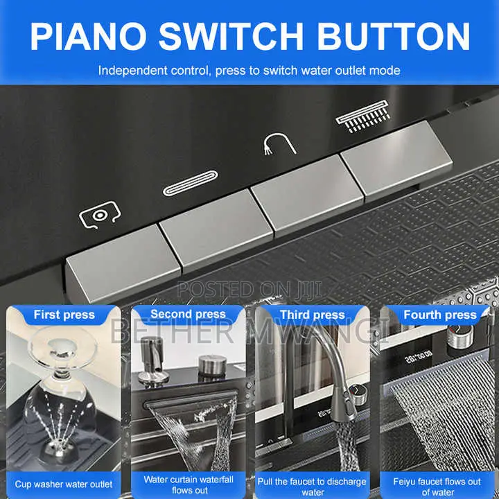 Multifunctional Anti Scratch LED Digital Display Sink