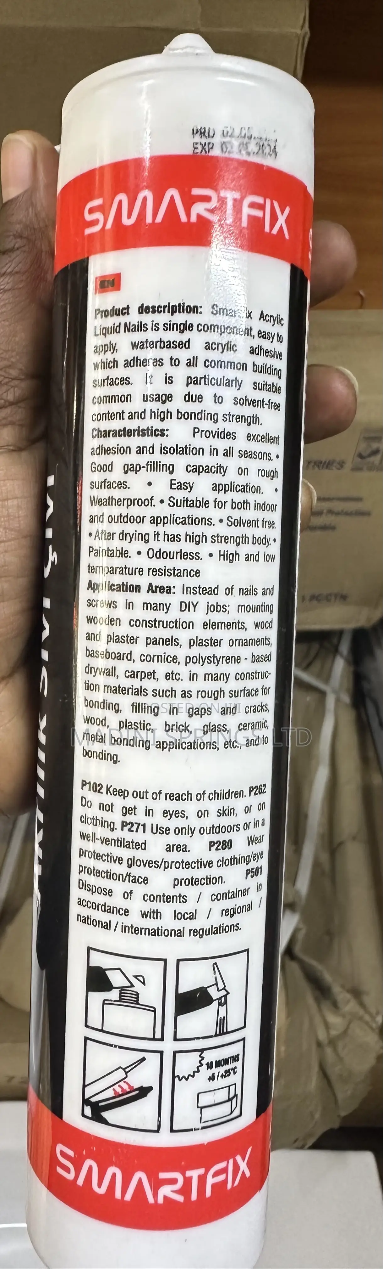 Smartfix Acrylic Liquid Nails Silicone Sealant in Nairobi Central Building Materials, Madini