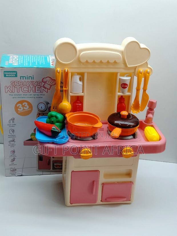 33 Pieces Mini Spraying Kitchen Set for Kids - main view