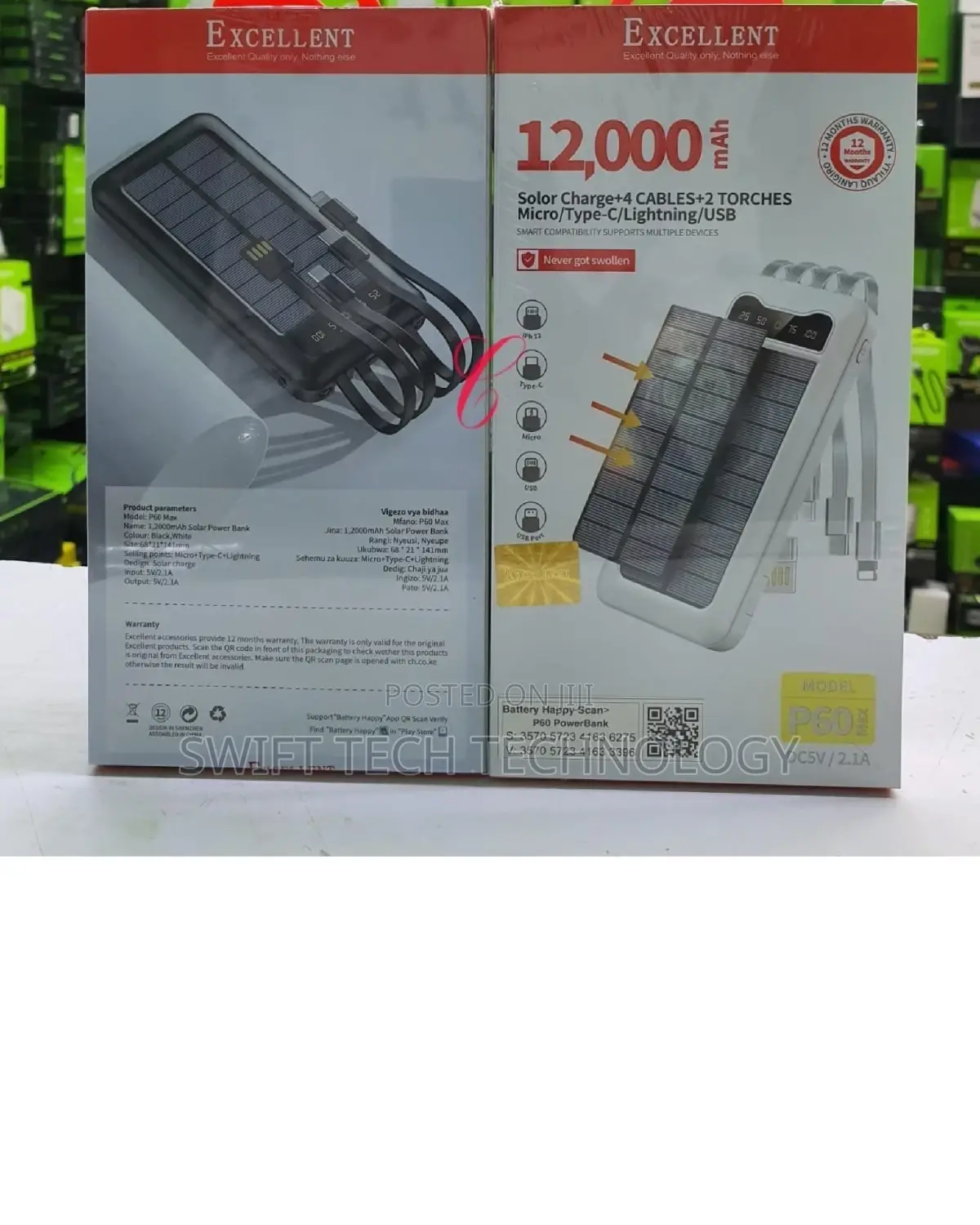Solar Power Bank ,Solar Power Bank 12,000amh Excellent