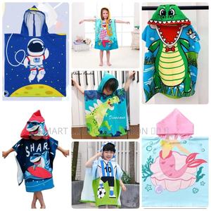 *Microfiber Quick Water Absorb Hooded Bathrobe for Kids - main view