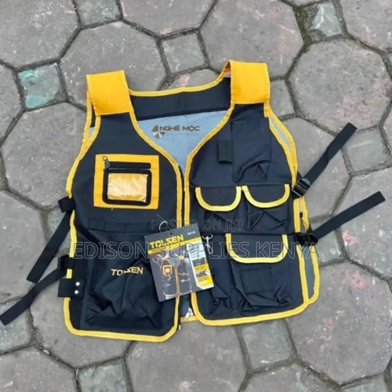 Tool Vest Tolsen Tools Vest 80130 Black Tools Pouch Tool Bag
