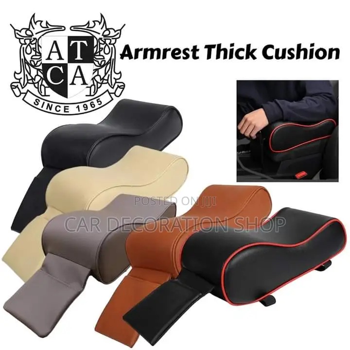 Center Armrest Console Arm Rest Box Pad With Phone Pocket
