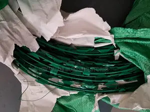 Green Coated Razor Wire