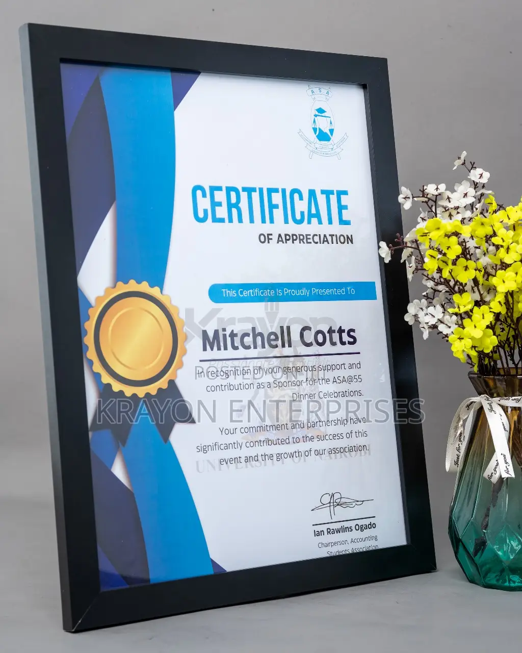 Certificate Frame